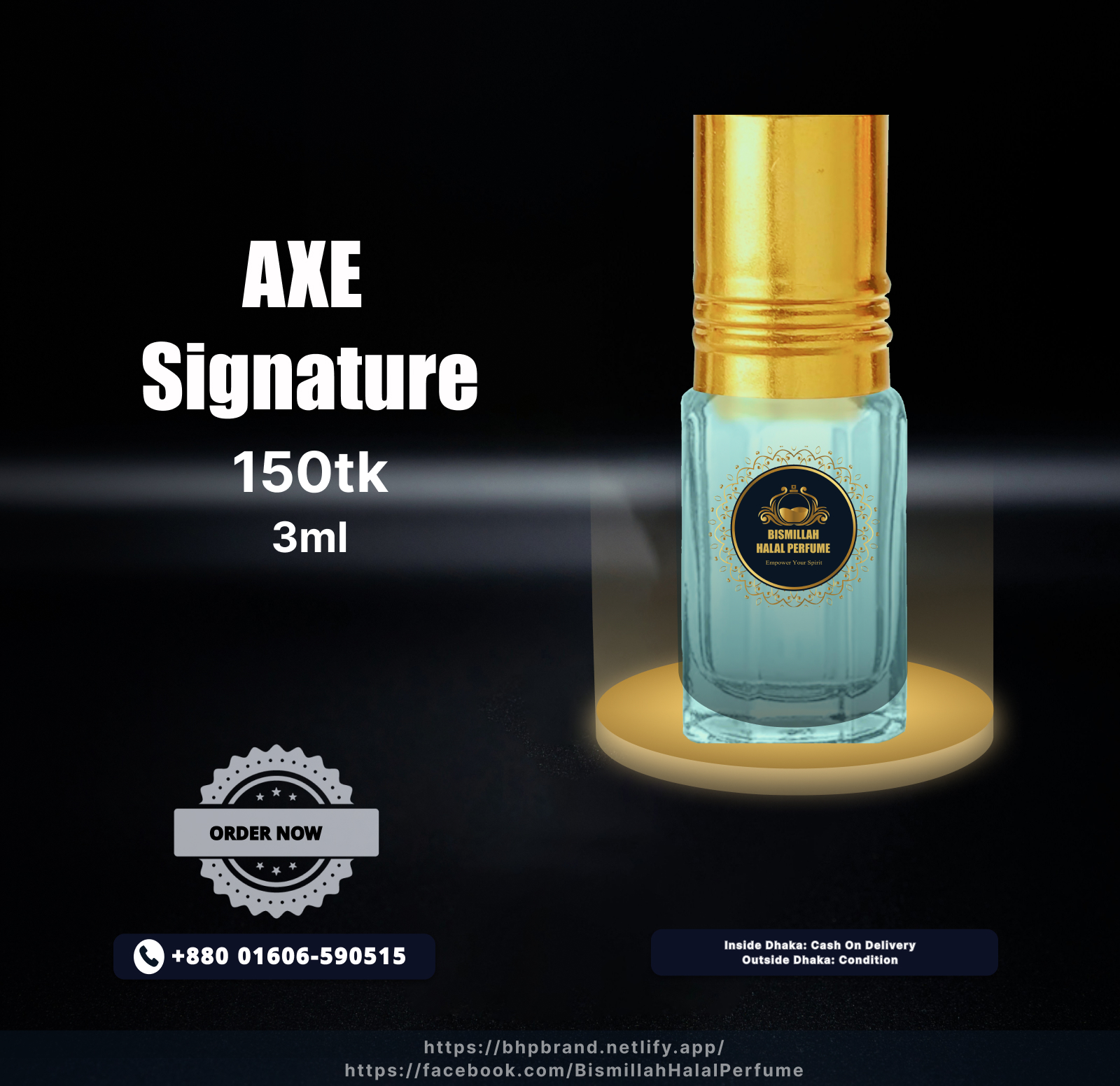 Bismillah halal perfume - BHP Axe Signature